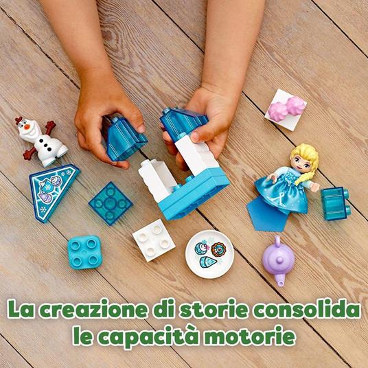 LEGO DUPLO Princess 10920 Il Tea Party di Elsa e Olaf, Set da Costruzione con Mattoncini Grandi, Dolcetti e Teiera - 8