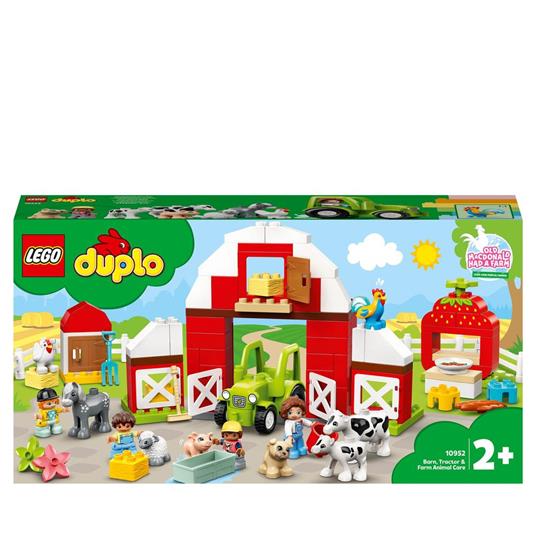 LEGO DUPLO Town 10952 Fattoria con Fienile, Trattore e Animali, Giocattolo  con Cavallo, Maiale e Mucca, per Bambini - LEGO - Duplo Town - Animali -  Giocattoli | laFeltrinelli