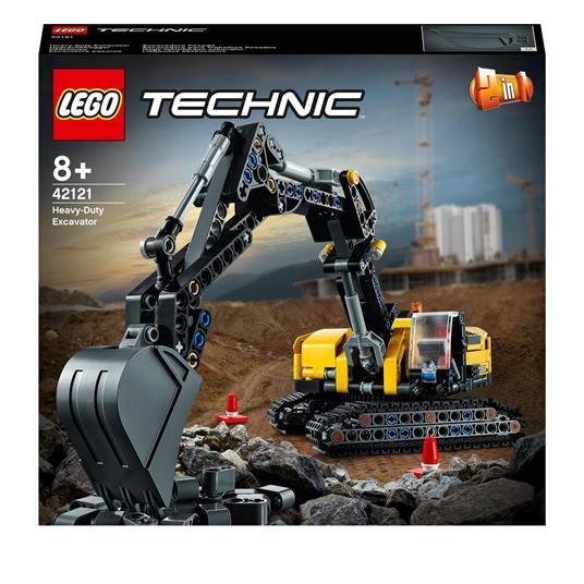 LEGO Technic 42121 Escavatore Pesante, Trattore, Modellino 2 in 1, Kit di  Costruzione Veicolo Scavatore per Bambini - LEGO - Technic - Mezzi pesanti  - Giocattoli | laFeltrinelli