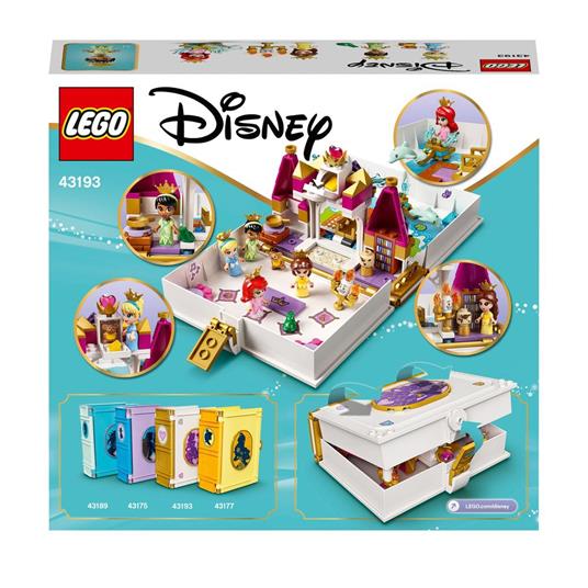LEGO Disney Princess 43193 L'Avventura Fiabesca di Ariel, Belle,  Cenerentola e Tiana, Castello Giocattolo con 4 Mini Bambole - LEGO - Disney  Princess - Cartoons - Giocattoli | laFeltrinelli