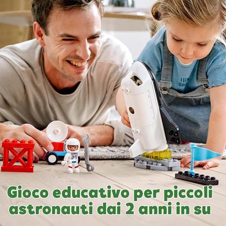 LEGO DUPLO 10944 Missione dello Space Shuttle, Razzo Spaziale Giocattolo e Astronauti, Giochi per Bambini, Idee Regalo - 2