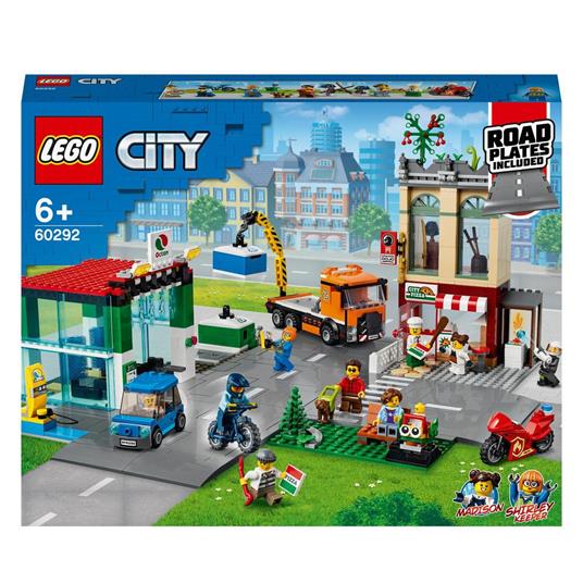 LEGO City 60292 Centro Città con Autolavaggio, Moto, Bici e Camion  Giocattolo, Piattaforme Stradali e 8 Minifigure - LEGO - City - Edifici e  architettura - Giocattoli | laFeltrinelli