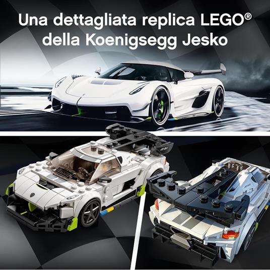 LEGO Speed Champions 76900 Koenigsegg Jesko, Auto Sportiva con