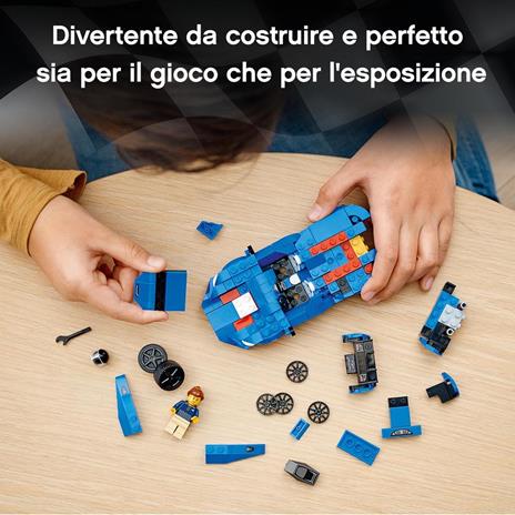 LEGO Speed Champions 76902 McLaren Elva, Macchina Giocattolo per Bambini dai 7 Anni, Auto Sportiva da Corsa con Pilota - 4