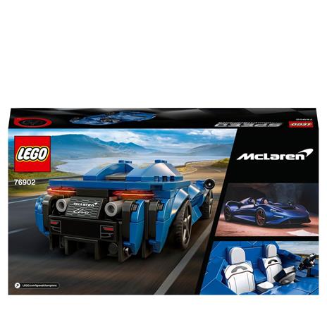 LEGO Speed Champions 76902 McLaren Elva, Macchina Giocattolo per Bambini dai 7 Anni, Auto Sportiva da Corsa con Pilota - 8