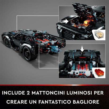 42127 Technic BATMOBILE DI BATMAN, Modellino Auto da Costruire per Bambini  e Bambine con Mattoncini Luminosi, Set del Film del 2022, Idee Regalo di  Compleanno per Bambine e Bambini