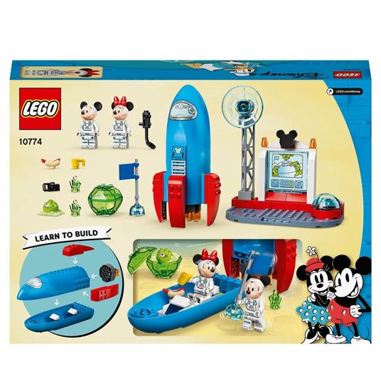 LEGO Disney 10774 Mickey and Friends Il Razzo Spaziale di Topolino e  Minnie, Modellino in Mattoncini, Giocattoli per Bambini - LEGO - Disney -  Astronavi - Giocattoli | Feltrinelli
