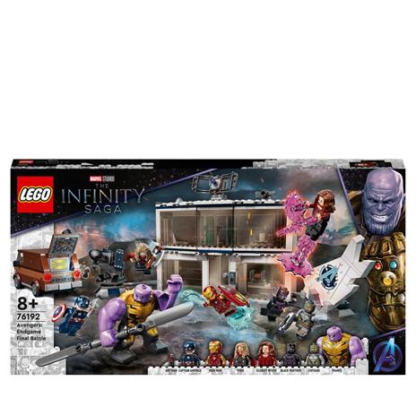 LEGO Super Heroes 76192 Marvel Avengers: Endgame, la Battaglia Finale, Set per  Bambini dai 8 Anni con Thanos e 6 minifigure - LEGO - Super Heroes - TV &  Movies - Giocattoli