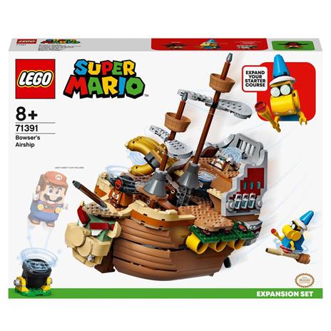 LEGO Super Mario 71391 Il Veliero Volante di Bowser - Pack di Espansione, Set di Costruzioni in Mattoncini per Bambini