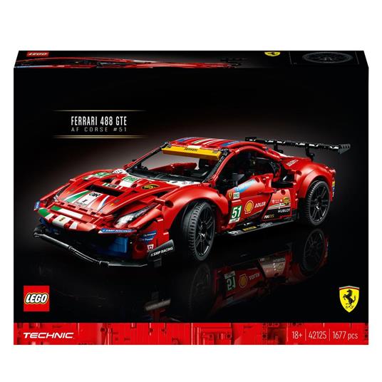 LEGO Technic 42125 Ferrari 488 GTE “AF Corse #51”, Modello Auto Sportiva da  Corsa, Set da Collezione per Adulti - LEGO - Technic - Automobili -  Giocattoli | laFeltrinelli