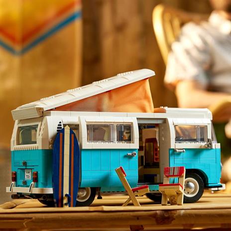 LEGO Icons 10279 Camper Van Volkswagen T2, Classico Modello Auto da Costruire con Dettagli Iconici, Hobby Creativi per Adulti - 3