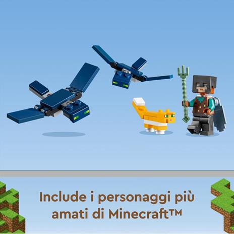 LEGO Minecraft 21173 Sky Tower, Set Giocattoli per Bambini di 8 Anni con Minifigure del Pilota e Tanti Accessori Autentici - 3