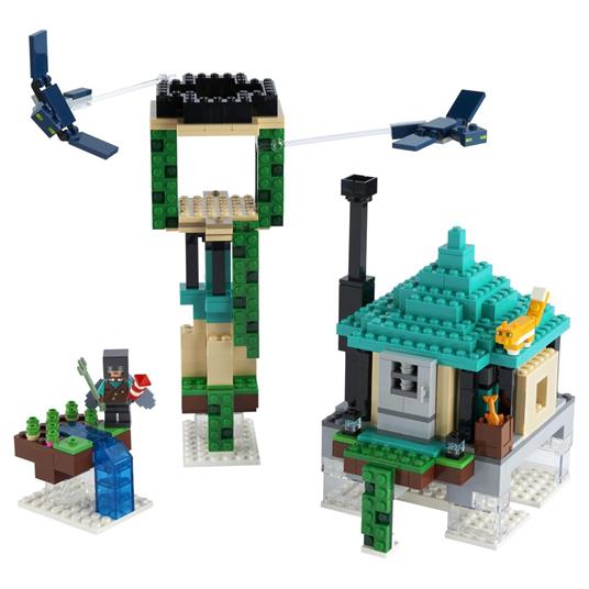 LEGO Minecraft 21173 Sky Tower, Set Giocattoli per Bambini di 8 Anni con Minifigure del Pilota e Tanti Accessori Autentici - 7