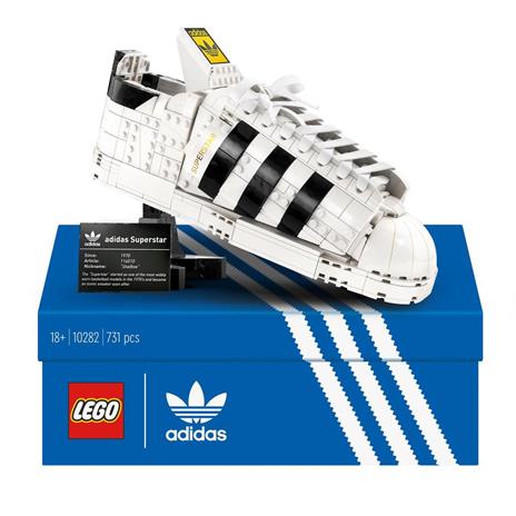 LEGO Icons 10282 adidas Originals Superstar, Set di Costruzioni in  Mattoncini, Scarpe Sneaker da Collezione per Adulti - LEGO - Icons - Set  mattoncini - Giocattoli | Feltrinelli