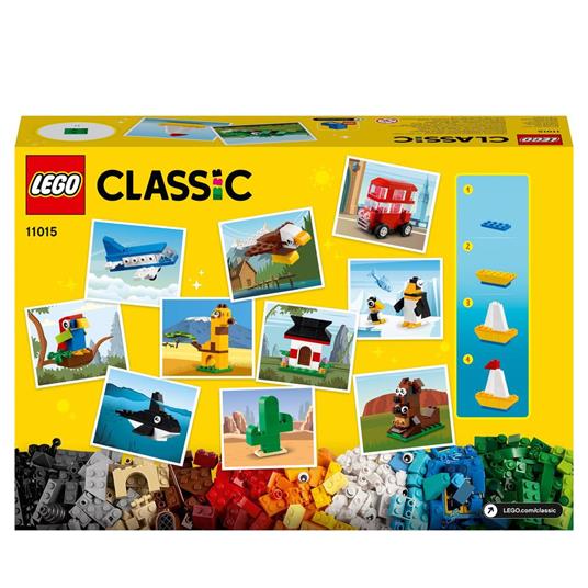 LEGO Classic 11015 Giro del Mondo, Set Mattoncini da Costruzione per  Bambini di 4 Anni, Include una Mappa da Parete Colorata - LEGO - Classic -  Edifici e architettura - Giocattoli | Feltrinelli