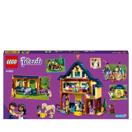 LEGO Friends 41683 Il Centro Equestre nel Bosco, Scuderia dei Cavalli Giocattolo per Bambini dai 7 Anni con 2 Mini Bamboline - 9