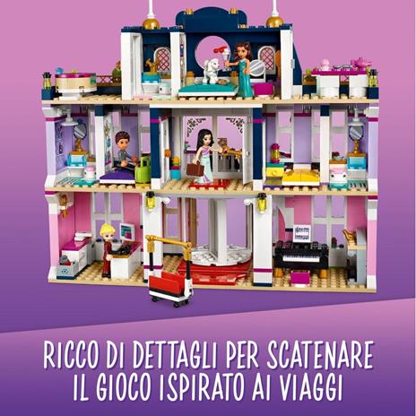 LEGO Friends 41684 Grand Hotel di Heartlake City, Casa delle Bambole, 4 Mini Bamboline e Accessori, Giochi Bambini da 8 Anni - 4