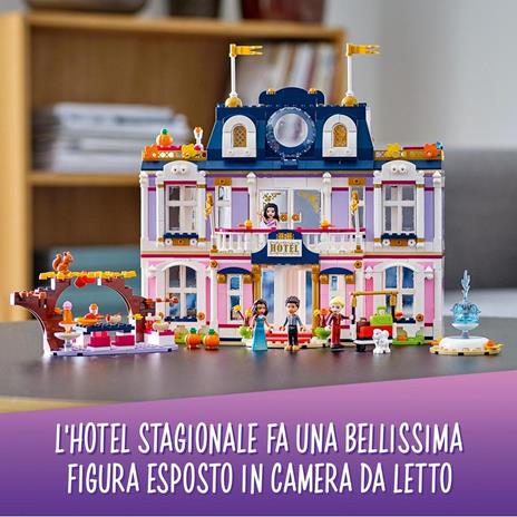 LEGO Friends 41684 Grand Hotel di Heartlake City, Casa delle Bambole, 4 Mini Bamboline e Accessori, Giochi Bambini da 8 Anni - 6