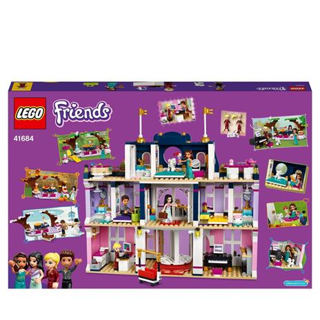 LEGO Friends 41684 Grand Hotel di Heartlake City, Casa delle Bambole, 4 Mini Bamboline e Accessori, Giochi Bambini da 8 Anni - 8