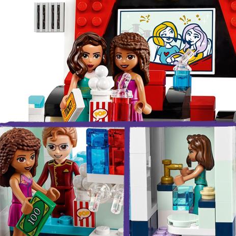 LEGO Friends 41448 Il Cinema di Heartlake City, Set con Porta Cellulare o Tablet e 3 Mini Bamboline, Costruzioni per Bambini - 6