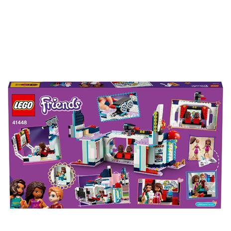 LEGO Friends 41448 Il Cinema di Heartlake City, Set con Porta Cellulare o Tablet e 3 Mini Bamboline, Costruzioni per Bambini - 10