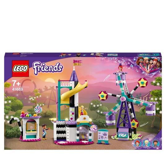 LEGO Friends 41689 La Ruota Panoramica e lo Scivolo Magici, Costruzioni per  Bambini a Tema Parco Giochi con Mini Bamboline - LEGO - Friends - Edifici e  architettura - Giocattoli | laFeltrinelli