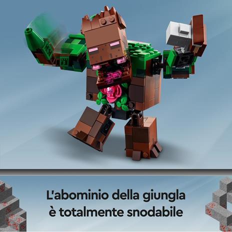 LEGO Minecraft 21176 L'Abominio della Giungla, Giocattoli Action Figure per Bambini con i Personaggi di Minecraft Dungeons - 4