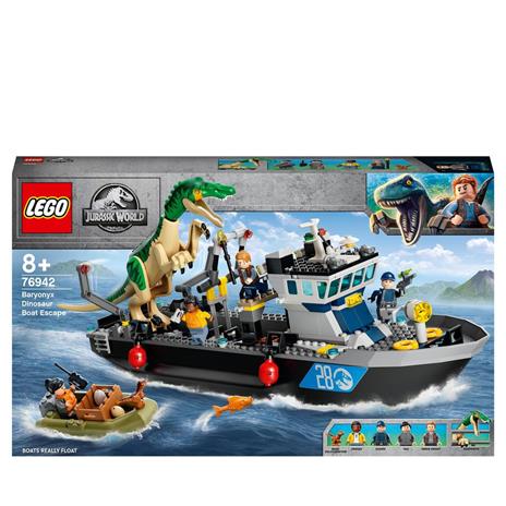LEGO Jurassic World 76942 Fuga sulla Barca del Dinosauro Baryonyx, Regalo  per Bambini e Bambine, Giochi con Minifigures - LEGO - Jurassic World - TV  & Movies - Giocattoli | laFeltrinelli