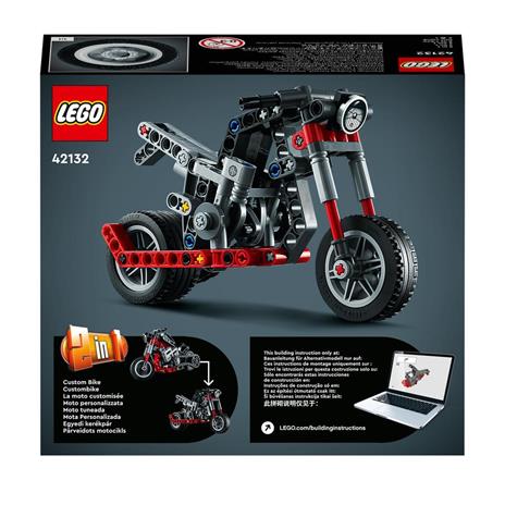 LEGO Technic 42132 Motocicletta 2 in 1, Modellino da Costruire, Moto Giocattolo, Idea Regalo, Giochi per Bambini - 8