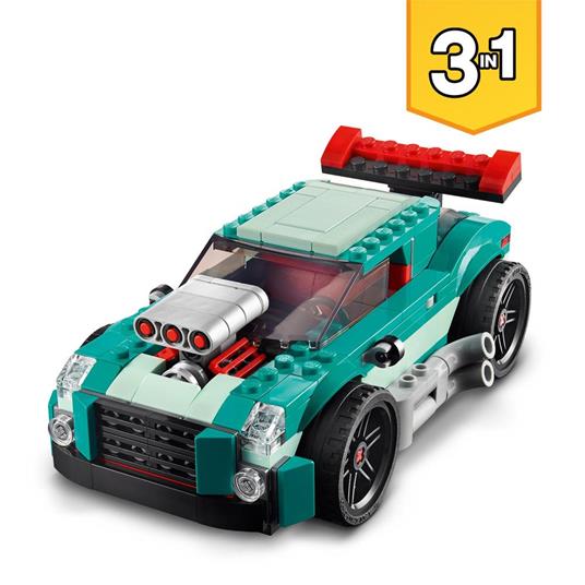 LEGO Creator 31127 3in1 Street Racer, Macchine Giocattolo, Auto da Corsa per  Bambini di 7+ Anni, Costruzione con Mattoncini - LEGO - Creator -  Automobili - Giocattoli | Feltrinelli