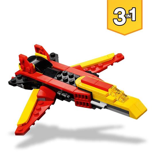 LEGO Creator 31124 3in1 Super Robot, Set di Costruzioni in Mattoncini,  Aereo e Drago Giocattolo per Bambini di 6+ Anni - LEGO - Creator - Generici  - Giocattoli