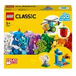 LEGO Classic 11019 Mattoncini e Funzioni, Giocattoli Creativi, 7 Mini Costruzioni con Meccanismo e Ingranaggi, Idea Regalo
