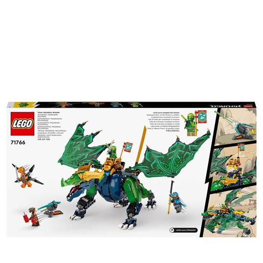 LEGO NINJAGO 71766 Dragone Leggendario di Lloyd con Drago Giocattolo  Snodabile e Minifigure, Giochi per Bambini dagli 8 Anni - LEGO - Ninjago -  Generici - Giocattoli