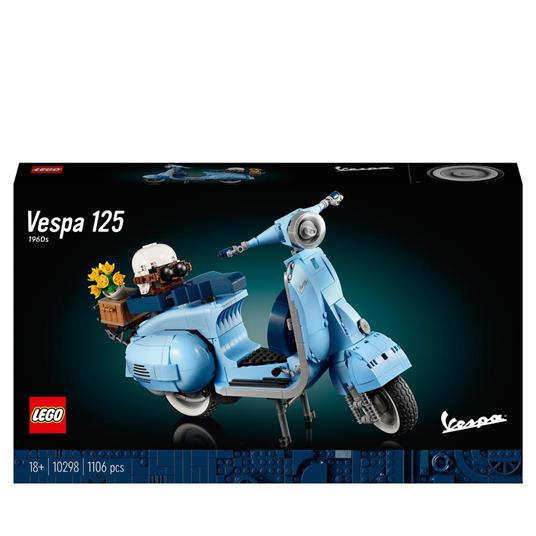 LEGO Icons 10298 Vespa 125, Set in Mattoncini, Modellismo Adulti, Replica  Piaggio Anni 60, Idea Regalo, Hobby Creativo - LEGO - Icons - Moto -  Giocattoli | Feltrinelli