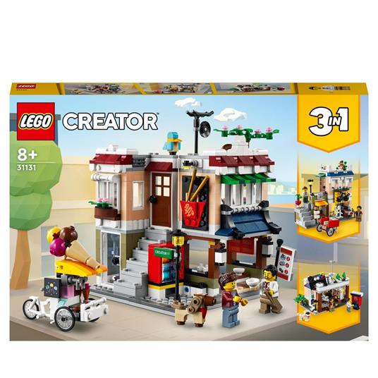 LEGO Creator 3 in 1 31131 Ristorante Noodle Cittadino, Creativo, Casa  Giocattolo Apribile, Negozio Bici, Sala Giochi - LEGO - Creator - Edifici e  architettura - Giocattoli | laFeltrinelli