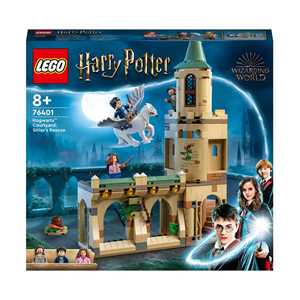 Giocattolo LEGO Harry Potter 76401 Cortile di Hogwarts: il Salvataggio di Sirius, Castello Giocattolo con Ippogrifo Fierobecco LEGO