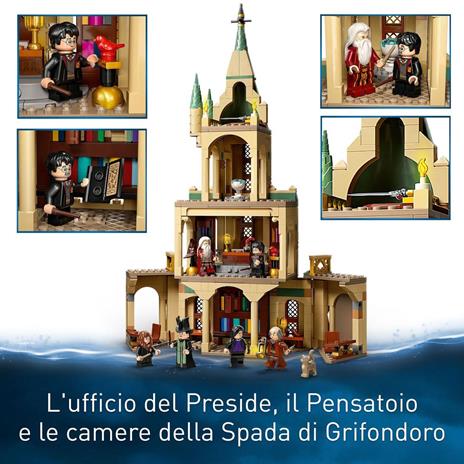 LEGO Harry Potter 76402 Hogwarts: Ufficio di Silente, Castello Giocattolo con Cappello Parlante e Spada di Grifondoro - 3