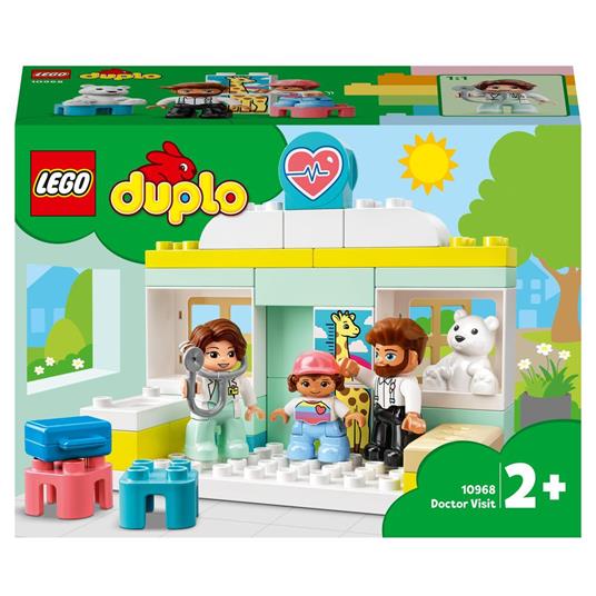 LEGO DUPLO 10968 Visita dal Dottore, Giochi Educativi per l'Apprendimento dei  Bambini di 2+ Anni, Giocattoli Creativi - LEGO - Duplo - Mestieri -  Giocattoli