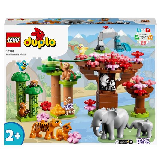 LEGO DUPLO 10974 Animali dell'Asia, Tappetino da Gioco con Elefante  Giocattolo e Mattoncino con Suoni, Giochi per Bambini - LEGO - Duplo -  Animali - Giocattoli | laFeltrinelli