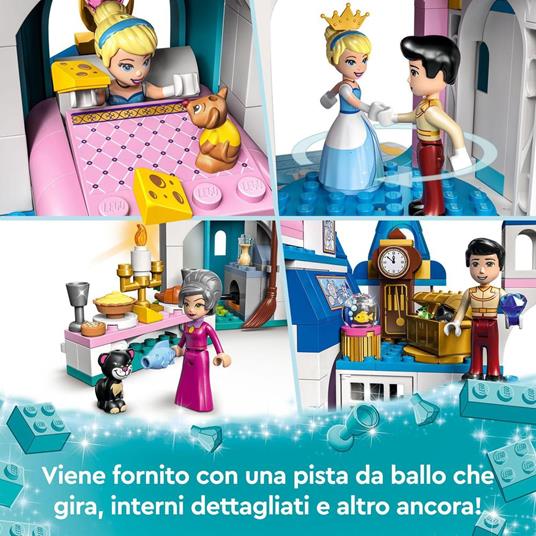 LEGO Disney Princess - 43206 Il Castello di Cenerentola e del Principe  Azzurro - Playpolis