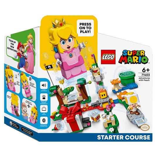 LEGO Super Mario 71403 Starter Pack Avventure di Peach, Giocattoli con  Personaggio Interattivo della Principessa