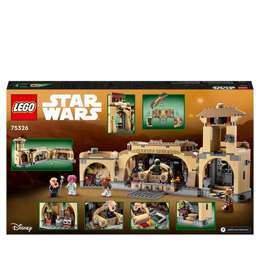 LEGO Star Wars 75326 La Sala del Trono di Boba Fett, Jabba con 7 Minifigure  Guerre Stellari, Giochi per Bambini di 9+ Anni - LEGO - Star Wars -  Astronavi - Giocattoli | laFeltrinelli