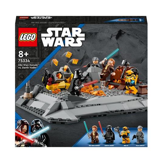 LEGO Star Wars 75334 Obi-Wan Kenobi vs. Darth Vader, Modellino da Costruire,  Minifigure di Tala Durith con Pistola Giocattolo - LEGO - Star Wars -  Astronavi - Giocattoli | Feltrinelli