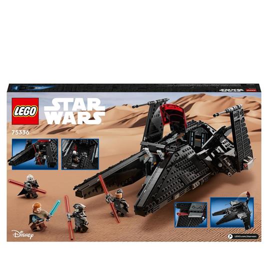 LEGO Star Wars 75336 Trasporto dell'Inquisitore Scythe, Astronave  Giocattolo con Minifigure di Ben Kenobi con Spada Laser - LEGO - Star Wars  - Astronavi - Giocattoli | Feltrinelli