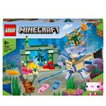 LEGO Minecraft 21180 La Battaglia del Guardiano, Avventura Subacquea, Set da Costruzione, Giocattoli per Bambini di 8+ Anni