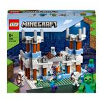 LEGO Minecraft 21186 Il Castello di Ghiaccio, Giocattoli Creativi da Costruire, Spada di Diamanti, Giochi per Bambini