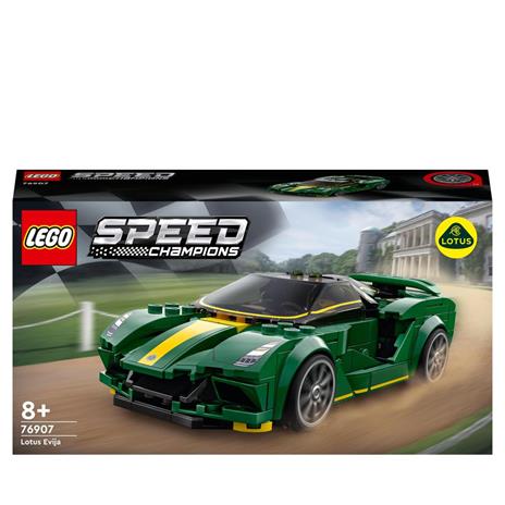 LEGO Speed Champions 76907 Lotus Evija, Macchina Giocattolo Da Corsa, Modello Replica Auto Sportiva, Set da Collezione