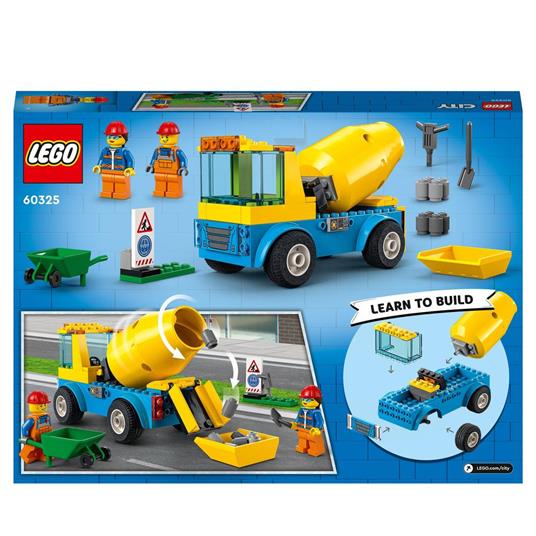 LEGO City Great Vehicles 60325 Autobetoniera, Camion Giocattolo, Giochi per  Bambini dai 4 Anni in su con Veicoli da Cantiere - LEGO - City - Mezzi  pesanti - Giocattoli | laFeltrinelli