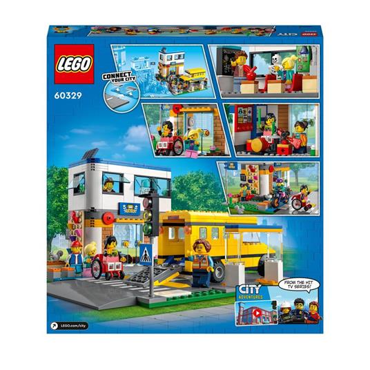 LEGO City 60329 Giorno di Scuola, Set Serie Adventures con Autobus  Giocattolo, 2 Aule e Strada, per Bambini di 6+ Anni - LEGO - My City -  Mestieri - Giocattoli | laFeltrinelli