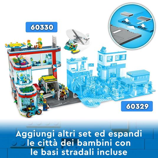 LEGO City 60330 Ospedale, Set con Autoambulanza Giocattolo ed Elicottero di  Soccorso, Giochi per Bambina e Bambino - LEGO - My City - Mestieri -  Giocattoli | Feltrinelli